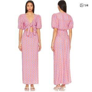 Beach Riot Pink and Purple Maxi Dress